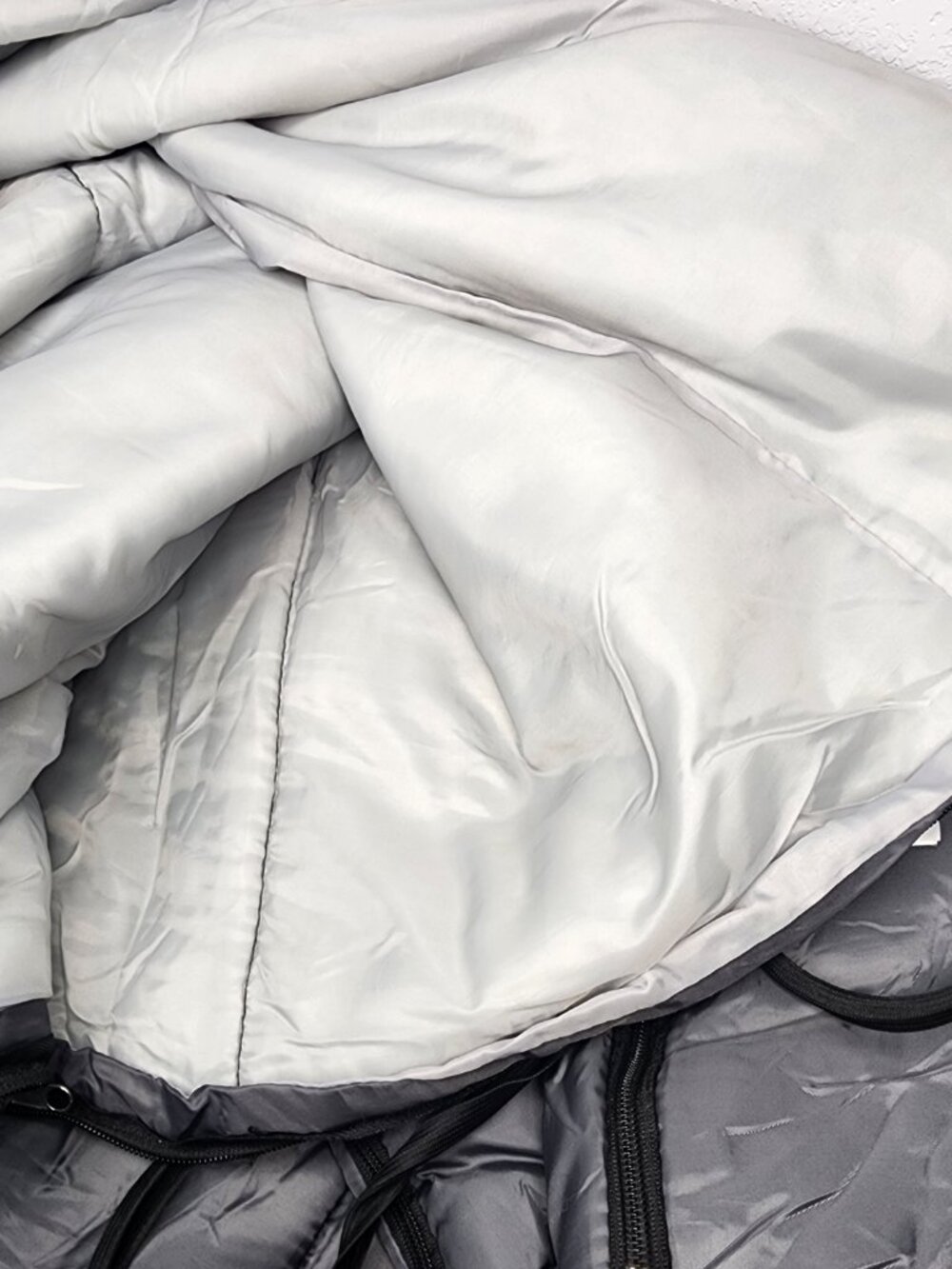 Ozark Trail 50 degrees Warm Weather Silver Gray Sleeping Bag Camping Outdoor - Picture 7 of 7